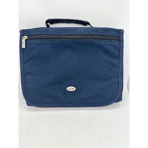 Navy Blue Christian Art Gifts Bible Cover Organizer  Zipper Closure